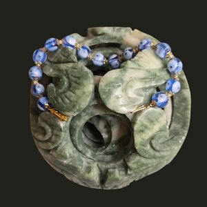 Venetian Millefiori Murano Glass Italian Beaded Vintage Bracelet